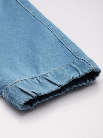 Men's Blue Regular Fit Utility Jeans