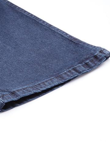 Men's Blue Bootcut Fit Casual Jeans