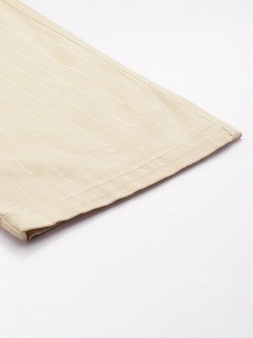 Men's Cream Relaxed Fit Utility Cargo