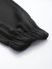 Men's Black Relaxed Fit Textured Cargo Joggers