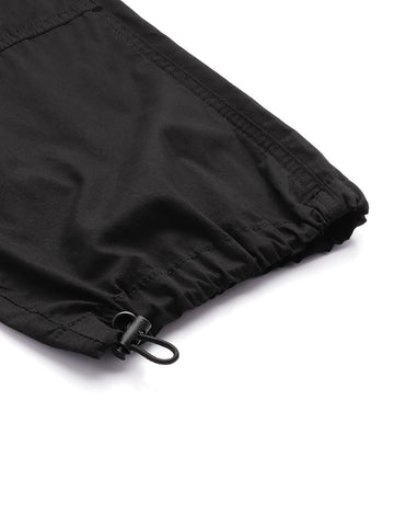 Men's Black Relaxed Fit Cargos