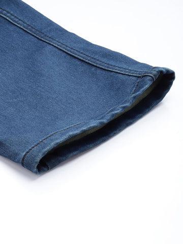 Men's Blue Regular Fit Utility Jeans