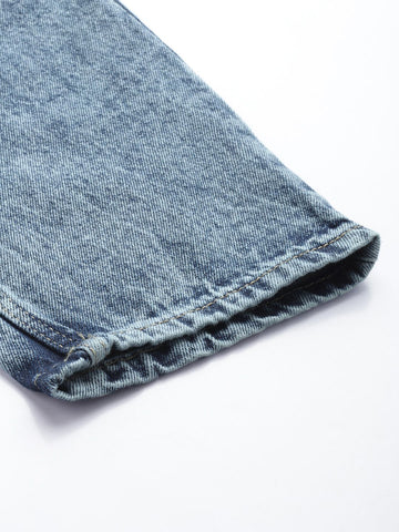 Men's Blue Dad Fit Casual Jeans
