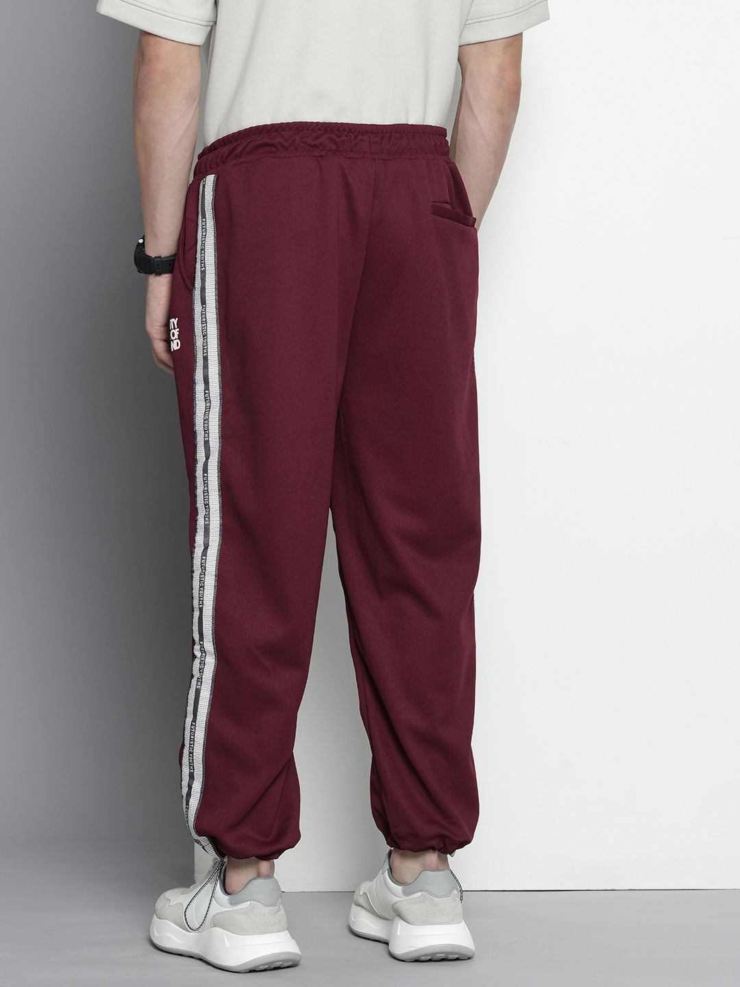 Men's Purple Relaxed Fit Street Joggers
