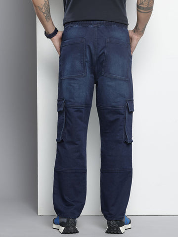 Men's Blue Regular Fit Utility Jeans