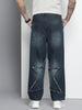 Men's Blue Relaxed Fit Utility Jeans