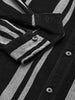Men's Black Regular Fit Printed Casual Shirt