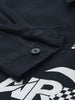 Men's Navy Blue Regular Fit Graphic Printed Street Wear Shirt
