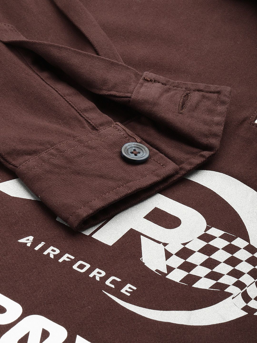Men's Maroon Regular Fit Graphic Printed Street Wear Shirt