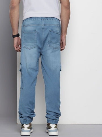 Men's Blue Regular Fit Utility Jeans