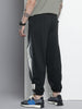 Men's Black Loose Fit Textured Street Wear Jogger