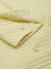 Men's Yellow Relaxed Fit Solid Textured Shirt