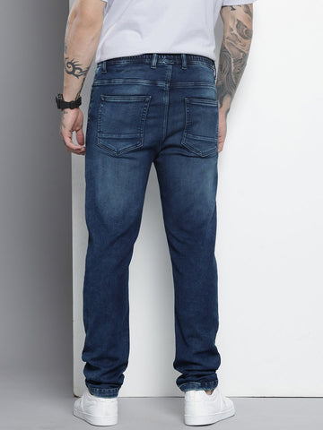Men's Blue Regular Fit Casual Jeans