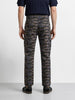 Men's Grey Slim Fit Camouflage Print Cargo