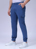 Men's Blue Slim Fit Casual Cargo