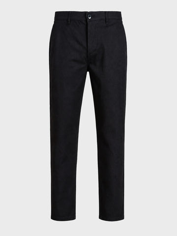 Men's Black Slim Fit Solid Chino
