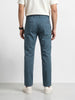 Men's Blue Slim Fit Solid Chino