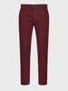 Men's Maroon Slim Fit Solid Chino
