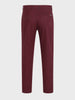 Men's Maroon Slim Fit Solid Chino