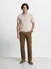Men's Khaki Slim Fit Solid Chino