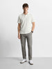 Men's Grey Slim Fit Solid Casual Chinos