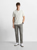 Men's Grey Slim Fit Solid Casual Chinos