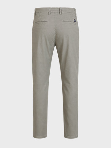 Men's Grey Slim Fit Solid Casual Chinos