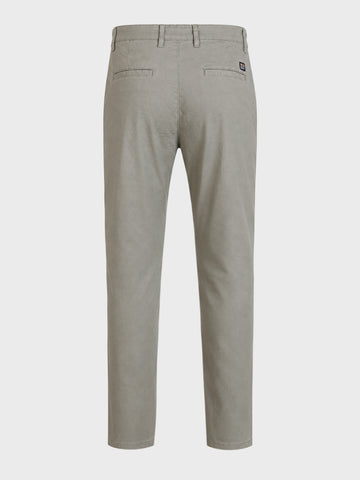 Men's Grey Slim Fit Solid Casual Chinos