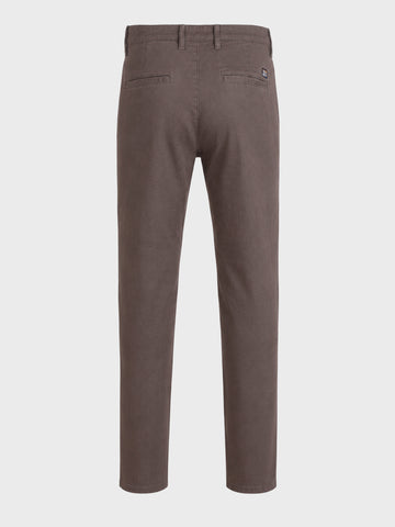 Men's Grey Slim Fit Solid Chino