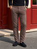 Men's Grey Slim Fit Solid Chino