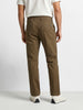 Men's Olive Slim Fit Solid Chino