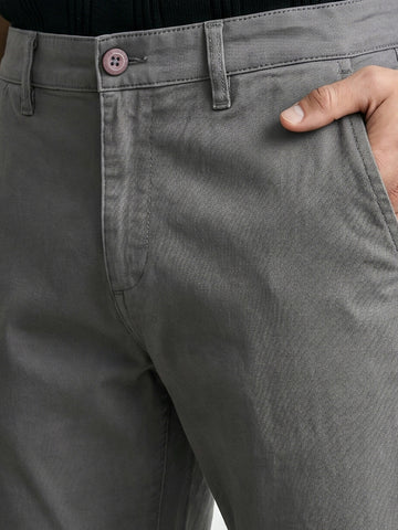 Men's Grey Slim Fit Chino