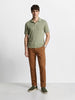 Men's Tan Slim Fit Casual Chinos
