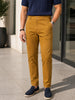 Men's Khaki Slim Fit Solid Chino