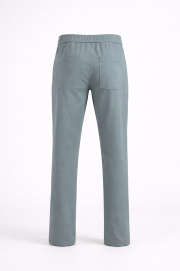 Men's Green Slim Fit Solid Utility Cargo