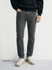 Men's Green Slim Fit Solid Casual Jeans