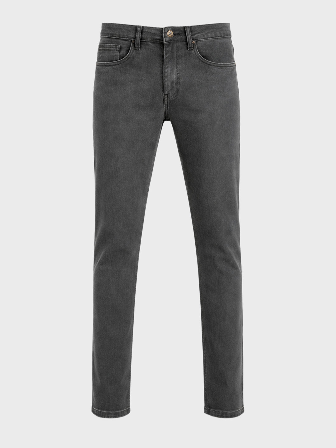 Men's Green Slim Fit Solid Casual Jeans