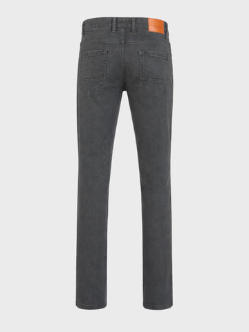 Men's Green Slim Fit Solid Casual Jeans