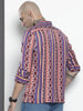 Men's Multicolor Relaxed Fit Aztec Resort Wear Shirt