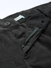 Men's Grey Straight Fit Textured Trousers