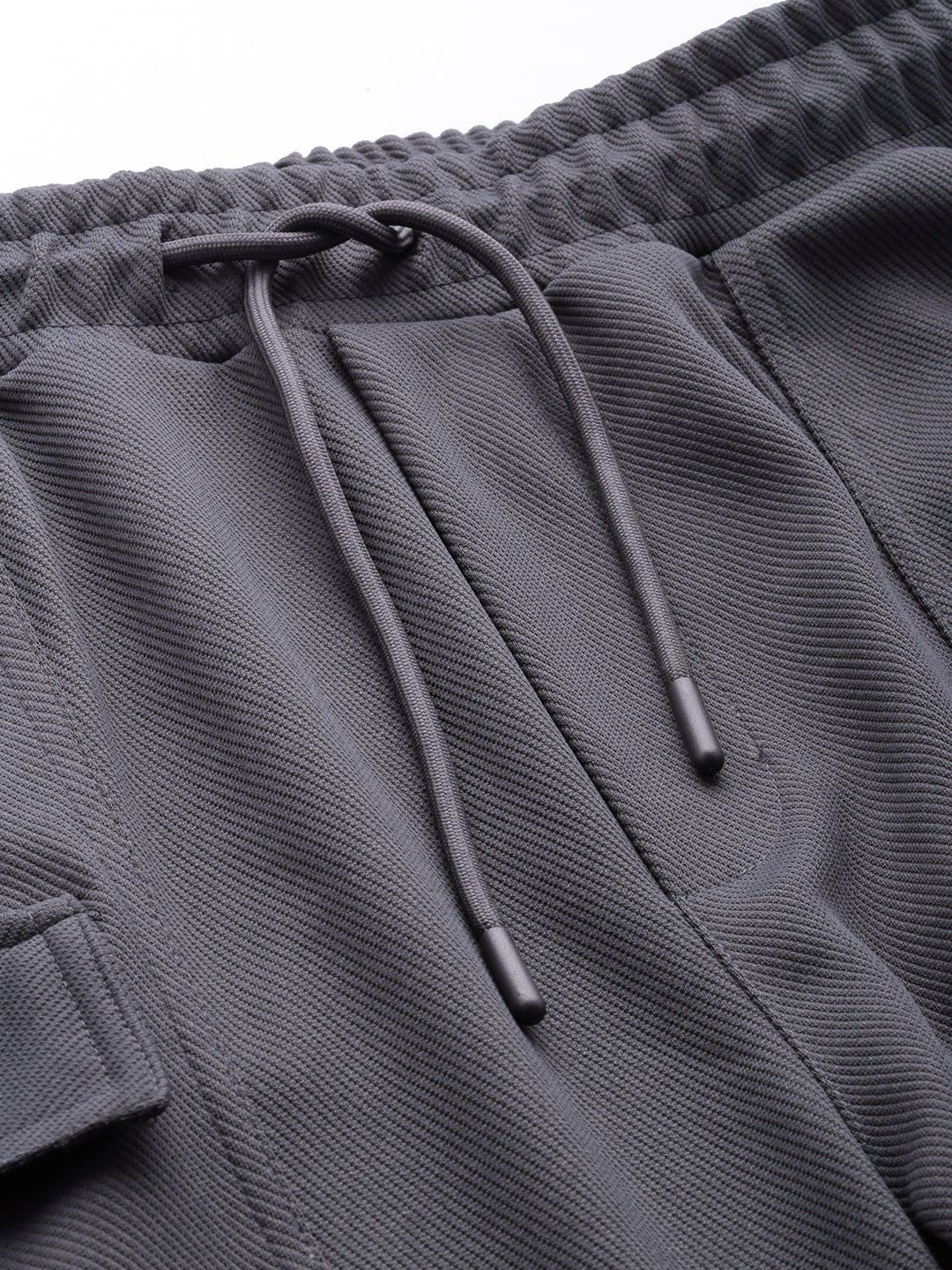 Men's Grey Relaxed Fit Street Joggers