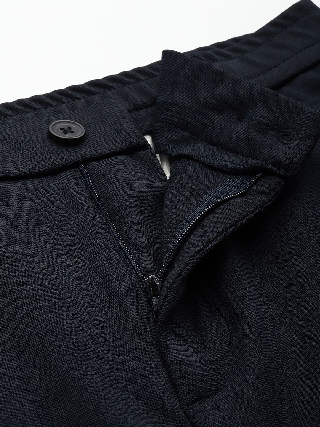 Men's Navy Relaxed Fit Casual Chinos