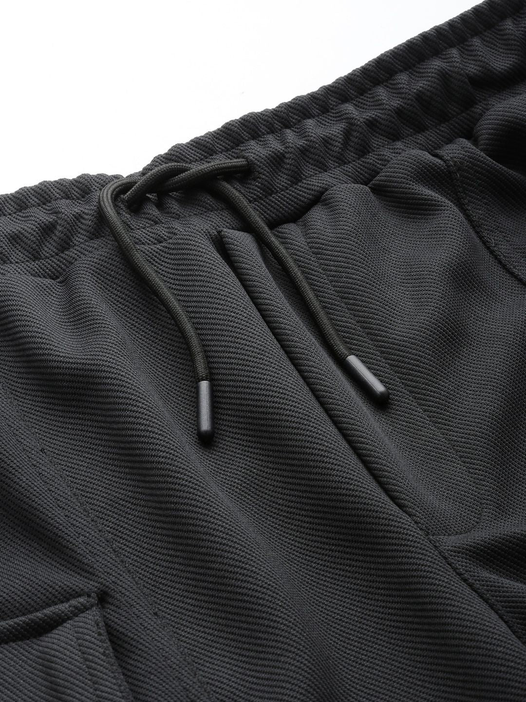 Men's Black Relaxed Fit Street Joggers
