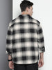 Men's Black Relaxed Fit Textured Casual Shirt