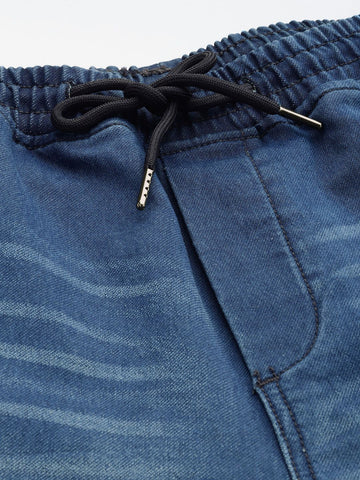 Men's Blue Regular Fit Utility Jeans