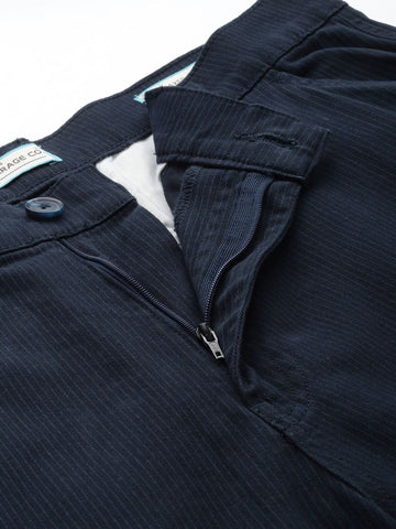 Men's Navy Relaxed Fit Utility Cargo