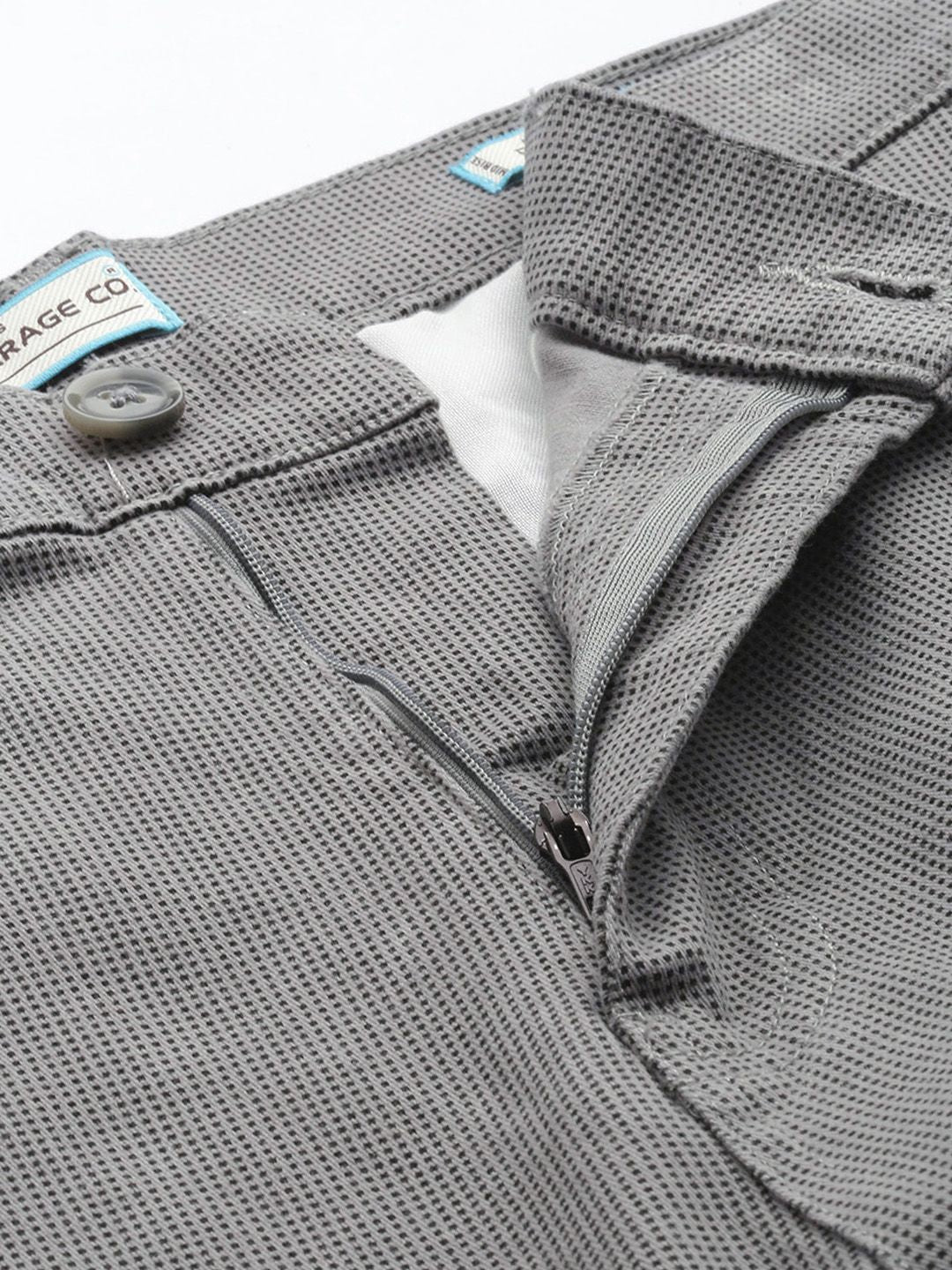Men's Grey Relaxed Fit Utility Cargo