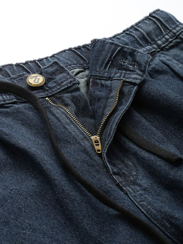 Men's Blue Relaxed Fit Utility Jeans