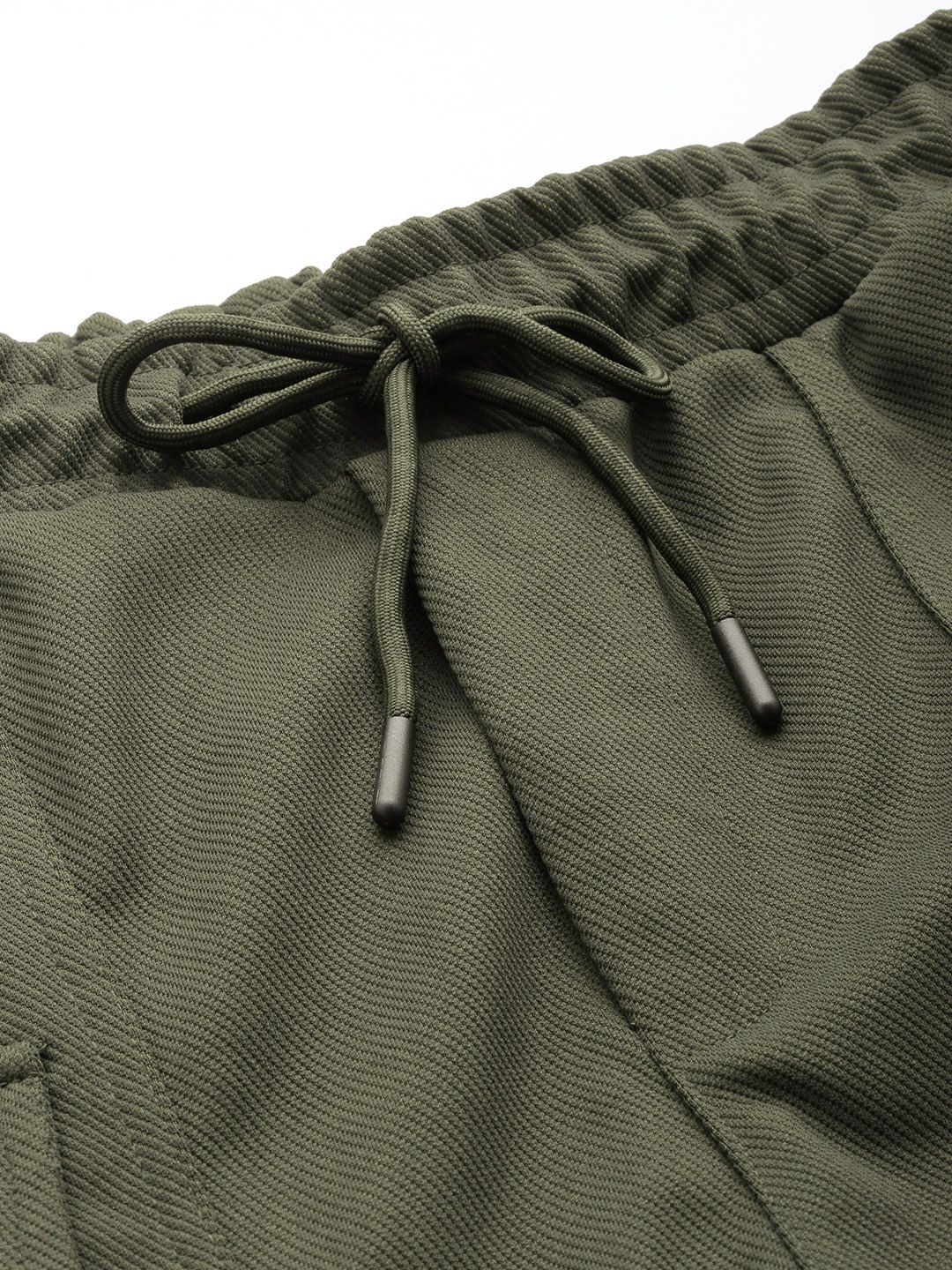 Men's Olive Relaxed Fit Street Joggers