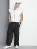 Men's White Oversized Fit Solid Korean Street Shirt